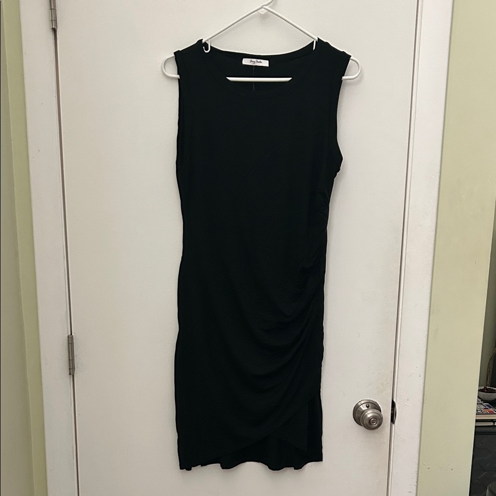 Comfy Black Mini Dress by Jenny Boston